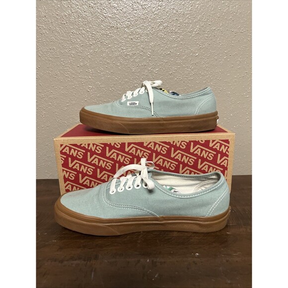 VANS Authentic 'Blue Surf Gum' Casual Sneakers Women's 8.0 / Men's 6.5 - Picture 2 of 7